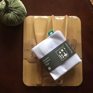 Bamboo Serve Set and Produce Bags